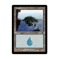 WOTC MtG Odyssey Island #335 (C) (Foil) VG - Image 1