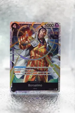 BORSALINO OP02-114 Paramount War Holo Super Rare One Piece TCG Near Mint - Image 1