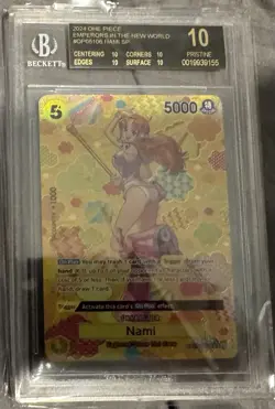 Nami SP OP08-106 Emperors In The New World Foil One Piece BGS 10 Black Label - Image 1
