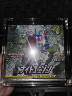 Sm9a Night Unison Sealed Booster Box Pokemon Japanese Tag Team + Magnetic Case - Image 1