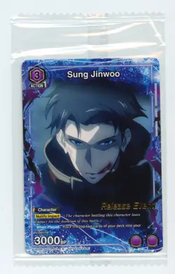 Sung Jinwoo (016) Release Event C SOLO LEVELING Union Arena SLG-1-016 Sealed - Image 1