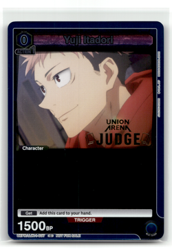 Union Arena - Yuji Itadori - Foil Judge Promo Prize - Jujutsu Kaisen Anime - Image 1
