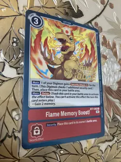 Digimon Card Game Flame Memory Boost! Judge Foil BT7-092 Agumon Next Adventure - Image 1