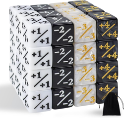 48 Pieces MTG Dice Counters Token Dice, Magic the Gathering Glitter Sparkle, Loy - Image 1