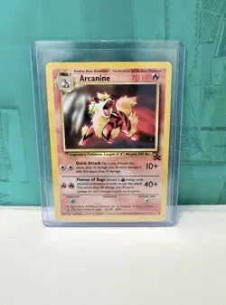 Pokemon Arcanine #6 Black Star Promo Card WOTC 1999 Vintage LP - Image 1