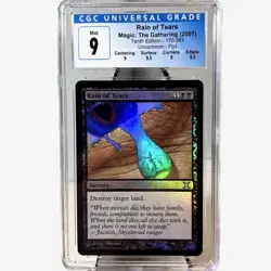 RAIN OF TEARS Foil 10th Edition 170/383 2007 CGC Graded 9 Mint MTG - Image 1