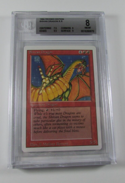 MTG 3RD ED REVISED SHIVAN DRAGON BGS 8 NM-MT RARE CARD 7.5/9/9.5/9 - Image 1