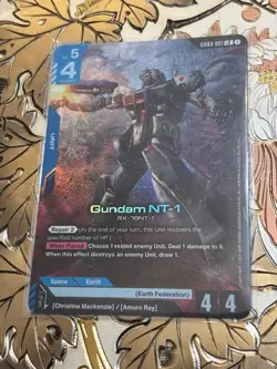 Gundam Card Game Gundam NT-1 Legend Rare Steel Requiem GD03-001 - Image 1