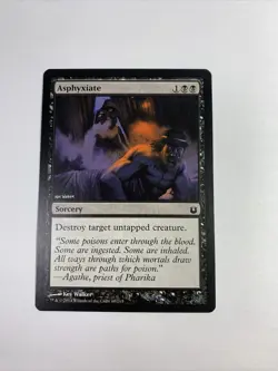 MTG Magic the Gathering Asphyxiate (60/176) Born of the Gods LP - Image 1