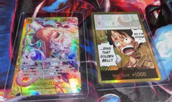 One Piece Monkey.D.Luffy EB01-061 Foil SEC And Luffy Don Gold Card - Image 2