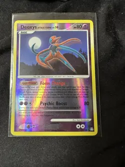 Deoxys Attack Forme 24/146 Rare Reverse Holo 80 HP Legends Awakened Pokemon Card - Image 1