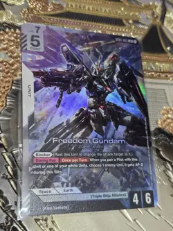 Gundam Card Game Freedom Gundam Legend Rare Newtype Rising GD01-065 - Image 1