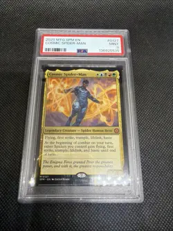 2025 MTG MARVEL'S SPIDER-MAN #0127 COSMIC SPIDER-MAN PSA 9 - Image 1