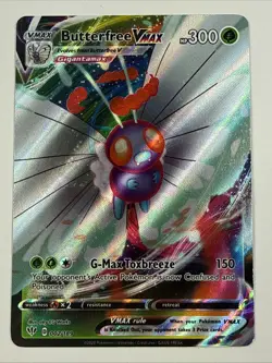 Butterfree VMAX 002/189 Swsh03: Darkness Ablaze Holo Pokemon Card TCG - Image 1