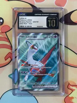 Pokemon Latias EX #220 Surging Sparks CGC Pristine 10 - Image 1