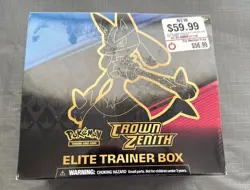 Pokemon TCG: Crown Zenith Elite Trainer Box - SEALED ETB - Price Sticker 820650851476 - Image 2