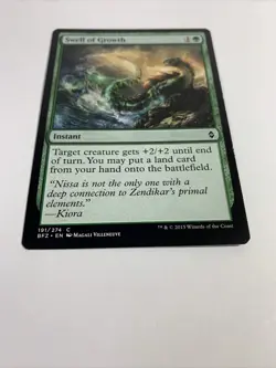 MTG Swell of Growth Battle for Zendikar 191/274 Regular Common - Image 2