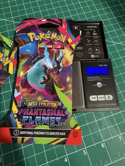 x5 Heavy Pokemon TCG: Phantasmal Flames Booster pack Blister sleeve SEALED - Image 2