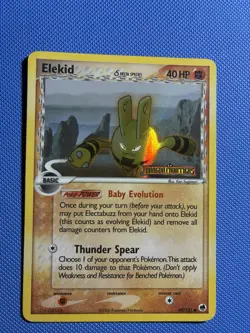 Elekid Delta Species 48/101 Stamped Pokemon EX Dragon Frontiers Reverse Holo MP - Image 1
