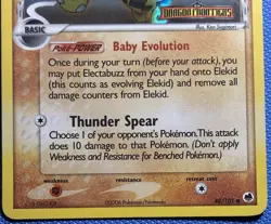 Elekid Delta Species 48/101 Stamped Pokemon EX Dragon Frontiers Reverse Holo MP - Image 3