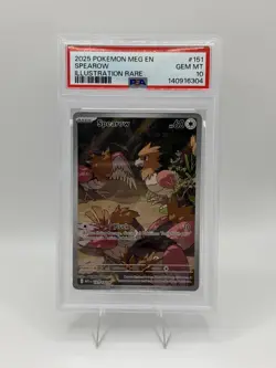 Pokemon TCG Spearow 151/132 Illustration Rare PSA 10 - Image 1