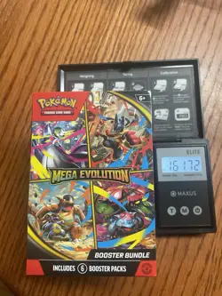 *****HEAVY**GOD PACKUU****Pokemon Mega Evolution Booster Bundle Box, 6 Packs - Image 1
