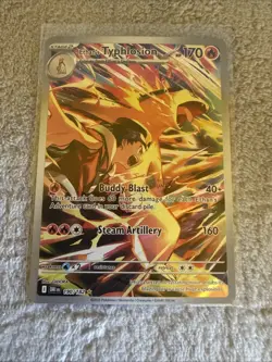 Pokemon TCG Ethan's Typhlosion Destined Rivals Illustration Rare Card 190/182 - Image 2