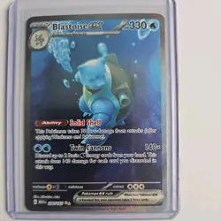Pokemon Blastoise ex 200/165 SV151 Special Illustration Rare Full Art Holo - Image 1