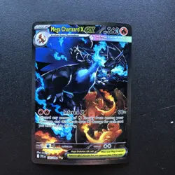 Pokemon 2025 Phantasmal Flames Mega Charizard X EX 125/094 Full Art SIR - Image 1