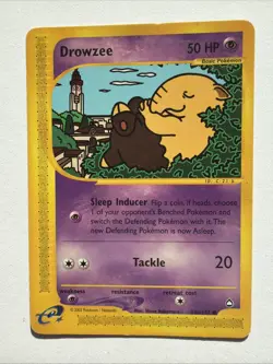Drowzee 74B/147 Aquapolis LP Unlimited E-Reader Pokemon Vintage - Image 1