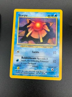 Staryu 56/64 Common Pokemon Neo Revelation Unlimited WOTC NM 2001 - Image 1