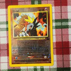 Pokemon TCG Entei Promo Holo Card 34 80 HP Nintendo 2001 - Image 1
