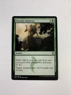 Magic the Gathering MTG Become Immense (130) Khans of Tarkir LP - Image 1