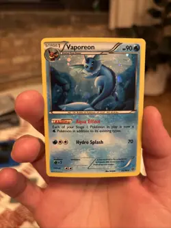 Pokemon TCG Vaporeon 22/98 XY Ancient Origins Promo Cosmos Holo - Image 1