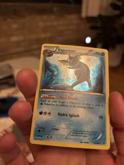 Pokemon TCG Vaporeon 22/98 XY Ancient Origins Promo Cosmos Holo - Image 2