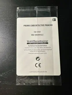 Pokemon 2019 Black Star Promo SM190 DVD Stamped Holo Detective Pikachu Sealed - Image 2