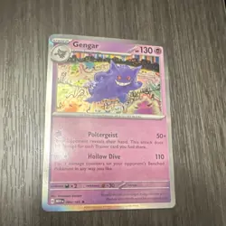 Pokemon Gengar Rare Reverse Holo Sv: Scarlet & Violet 151 094/165 130 HP English - Image 1