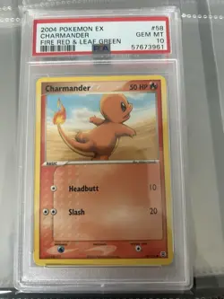 2004 POKEMON EX FIRE RED & LEAF GREEN #58 CHARMANDER PSA 10 - Image 1