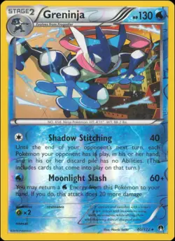 Pokemon - Greninja #40/122 - XY - BREAKpoint Reverse Holo - Image 1