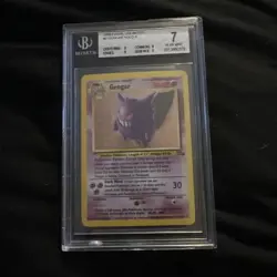 1999 POKEMON Fossil Unlimited Gengar Holo BGS 7 #5/62 Near mint Beckett - Image 1