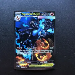 Pokemon 2025 Phantasmal Flames Mega Charizard X EX 125/094 Full Art SIR - Image 1
