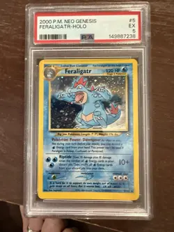 Feraligatr Holo #5/111 - 2000 Pokemon Neo Genesis - PSA 5 - Image 1