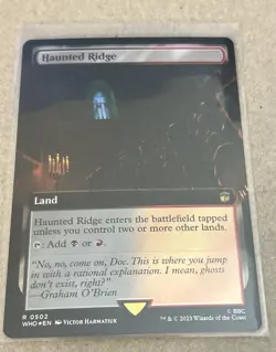 MTG Haunted Ridge R 0502 Extended Art Foil NM - Doctor Who - Image 2