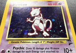 Mewtwo 10/130 Base Set 2 Holo Rare Pokemon 2000 - MP - Image 2