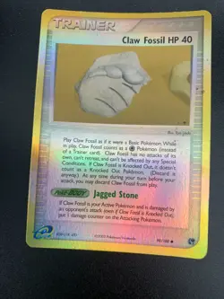 Claw Fossil HP 40 90/100 Reverse Holo EX Sandstorm Pokemon 2003 NM - Image 1