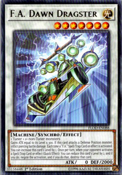 Yugioh F.A. Dawn Dragster FLOD-EN088 1st Edition - Image 1