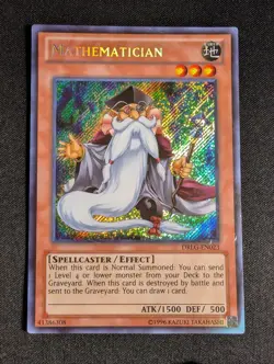 Yugioh - Mathematician DRLG-EN023 Unlimited Edition Secret Rare HP - Image 1