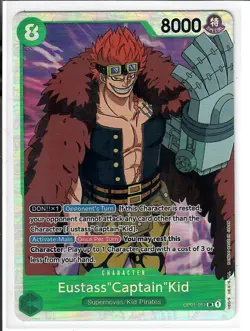 Eustass"Captain"Kid OP01-051 Super Rare Romance Dawn One Piece Foil LP - Image 1