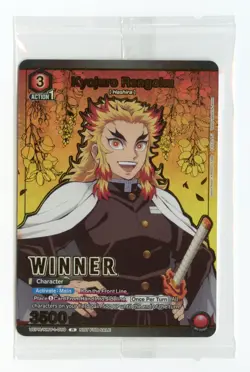 Kyojuro Rengoku (Winner) R Foil Union Arena Demon Slayer Promo KMY-1-089 Sealed - Image 1