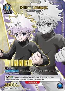 Killua Zoldyck Winner Foil - UEPR /HTR-1-018 NM - Union Arena - Image 1